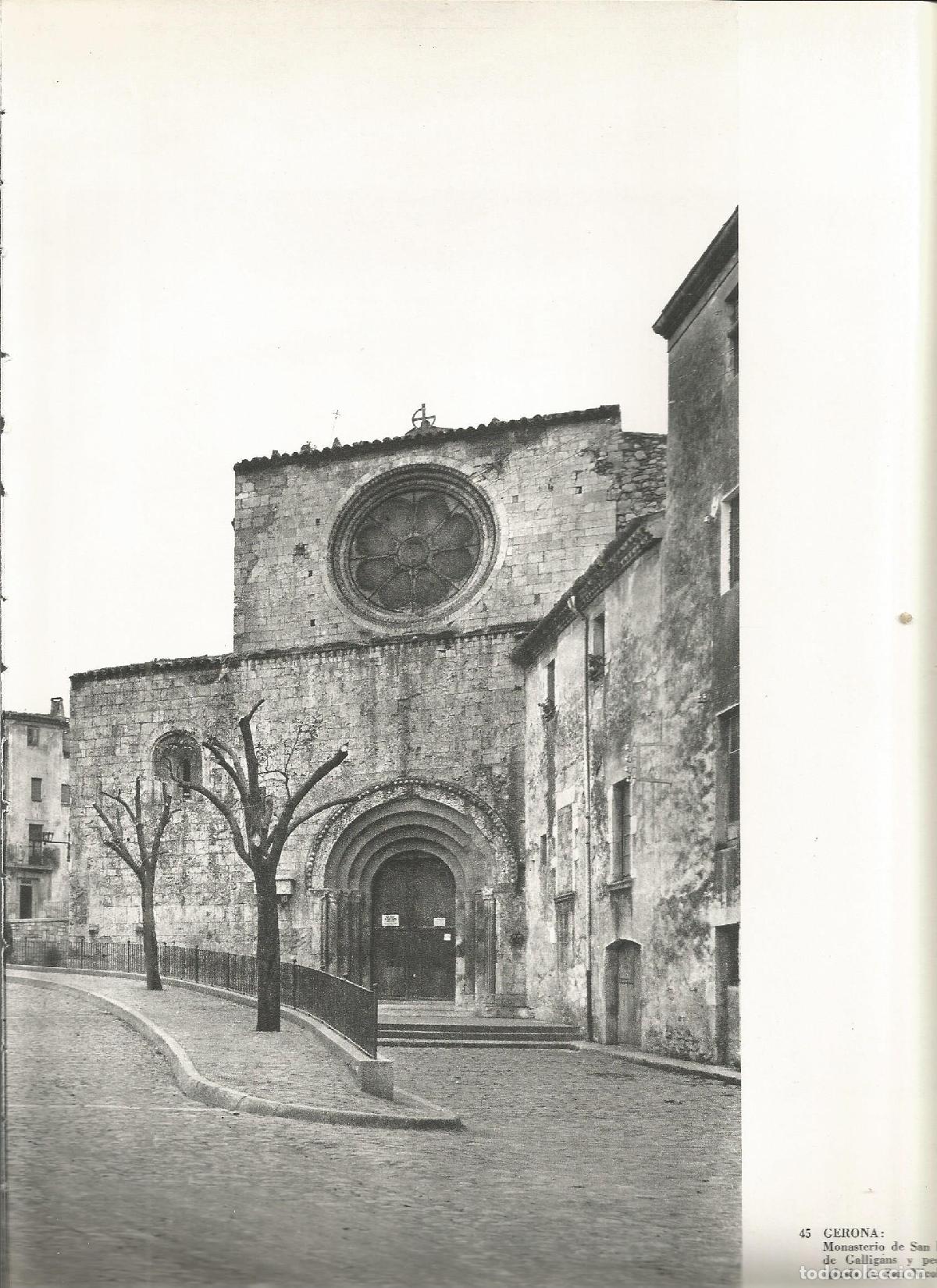 Sammelleidenschaft Andere Papierartikel: Lamina 0021: GIRONA. Monasterio de Sant Pere de Galligans - Marcel Durliat