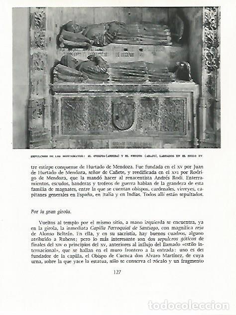 Otros art&iacute;culos de coleccionismo en papel: LAMINA 8893: Sepulcros de los Montemayor del siglo XV - G. Gomez de la Serna
