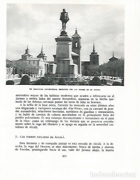 Otros art&iacute;culos de coleccionismo en papel: LAMINA 8977: Monumento a Cervantes en Alcala de Henares - G. Gomez de la Serna