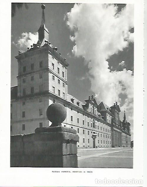 Otros art&iacute;culos de coleccionismo en papel: LAMINA 8933: Fachada principal de El Escorial - G. Gomez de la Serna