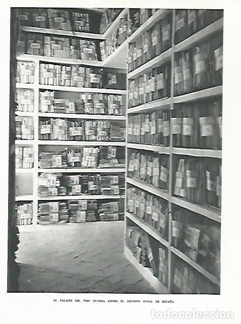 Otros art&iacute;culos de coleccionismo en papel: LAMINA 9088: Archivo Naval en el Palacio de El Viso - G. Gomez de la Serna