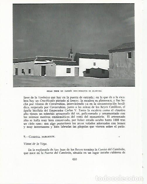 Otros art&iacute;culos de coleccionismo en papel: LAMINA 9047: Vista de Orgaz Toledo - G. Gomez de la Serna