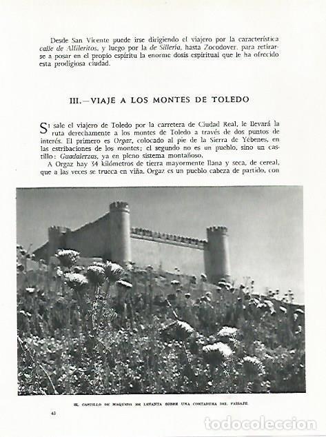 Otros art&iacute;culos de coleccionismo en papel: LAMINA 9054: Castillo de Maqueda Toledo - G. Gomez de la Serna