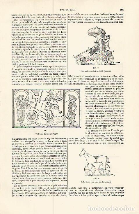 Otros art&iacute;culos de coleccionismo en papel: LAMINA ESPASA 17423: Carruaje mecanico - Varios
