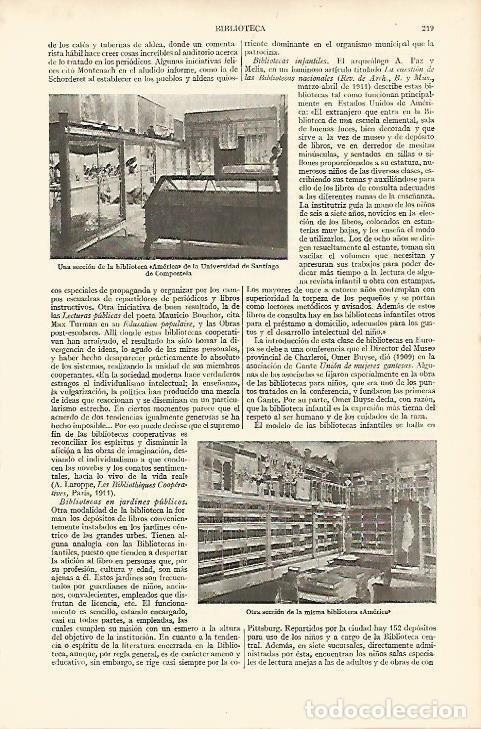 Otros art&iacute;culos de coleccionismo en papel: LAMINA ESPASA 8190: Biblioteca America de la Universidad de Santiago de Compostela - Varios