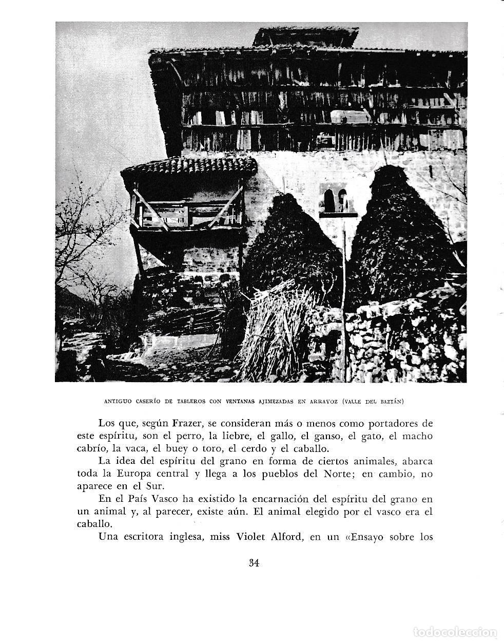Otros art&iacute;culos de coleccionismo en papel: LAMINA 6092: Antiguo caserio de tableros con ventanas ajimezadas en Arrayoz - Pio Baroja