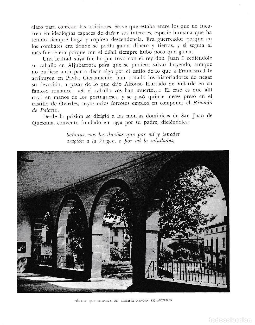 Otros art&iacute;culos de coleccionismo en papel: LAMINA 6106: Portico de Amurrio - Pio Baroja