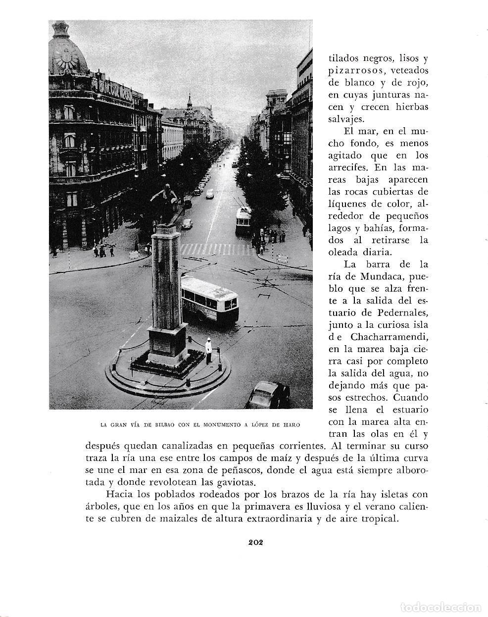 Otros art&iacute;culos de coleccionismo en papel: LAMINA 6172: Gran Via de Bilbao y monumento a Lopez de Haro - Pio Baroja