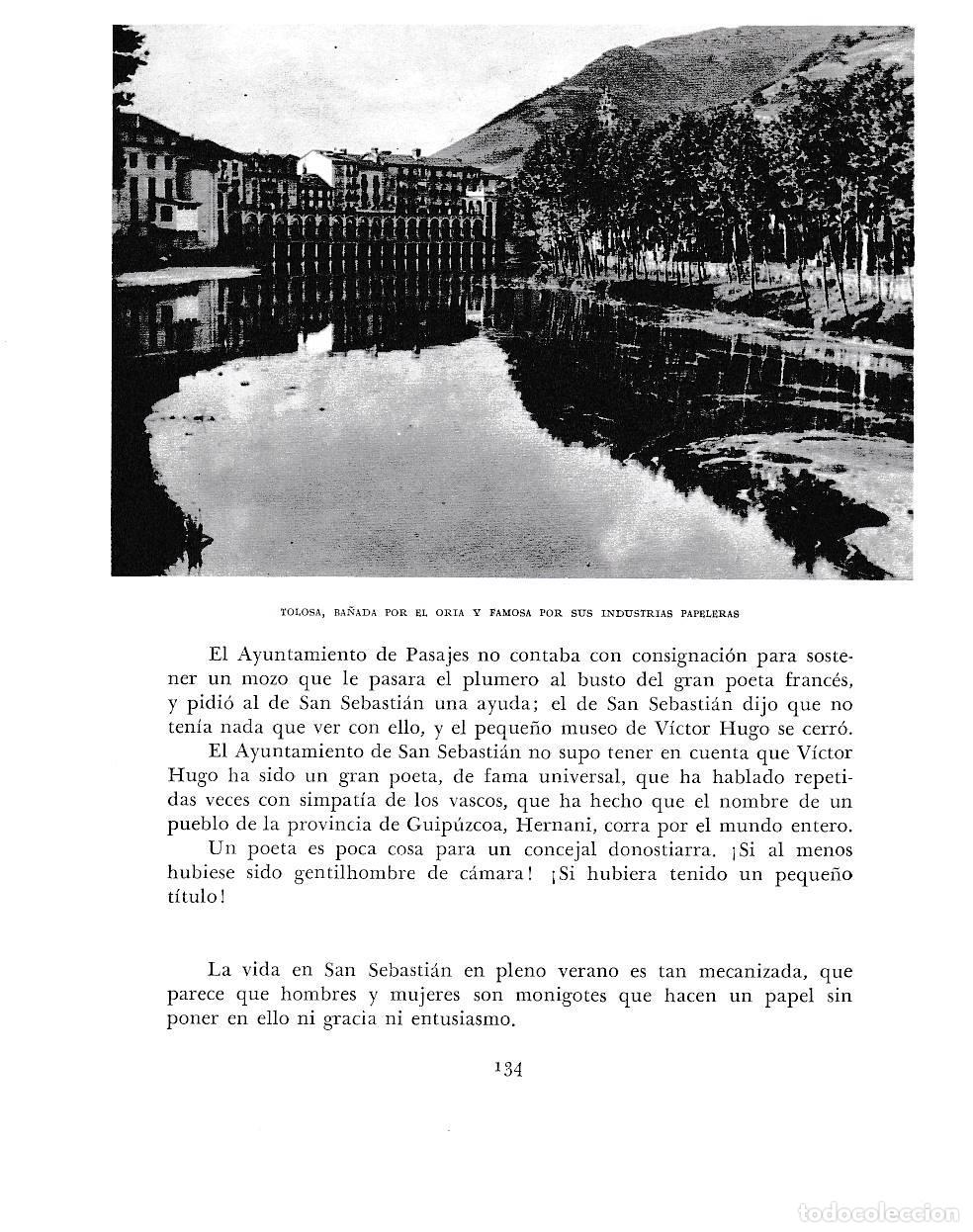Otros art&iacute;culos de coleccionismo en papel: LAMINA 6139: Tolosa ba&ntilde;ada por el Oria y famosa por sus papeleras - Pio Baroja
