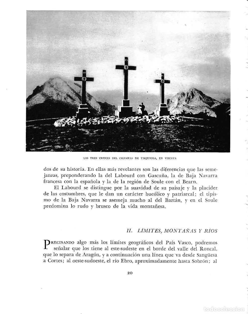 Otros art&iacute;culos de coleccionismo en papel: LAMINA 6086: Las tres Cruces del Calvario de Urquiola en Vizcaya - Pio Baroja