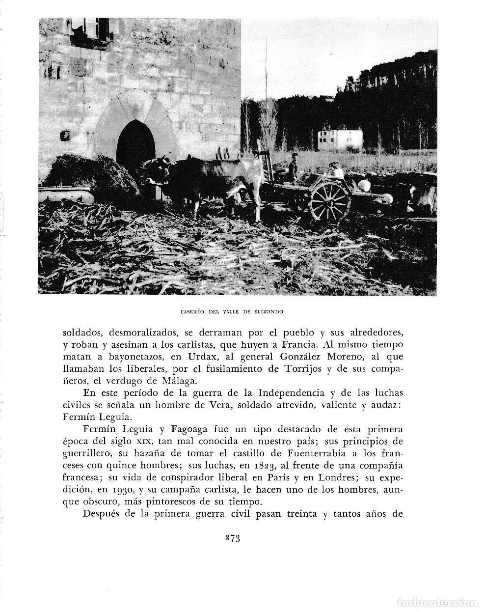 Otros art&iacute;culos de coleccionismo en papel: LAMINA 6204: Caserio valle Elizondo - Pio Baroja