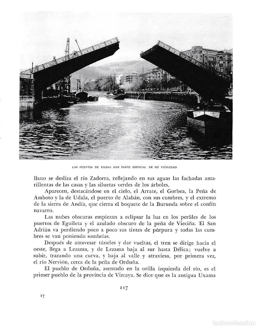 Otros art&iacute;culos de coleccionismo en papel: LAMINA 6180: Los puentes de Bilbao - Pio Baroja