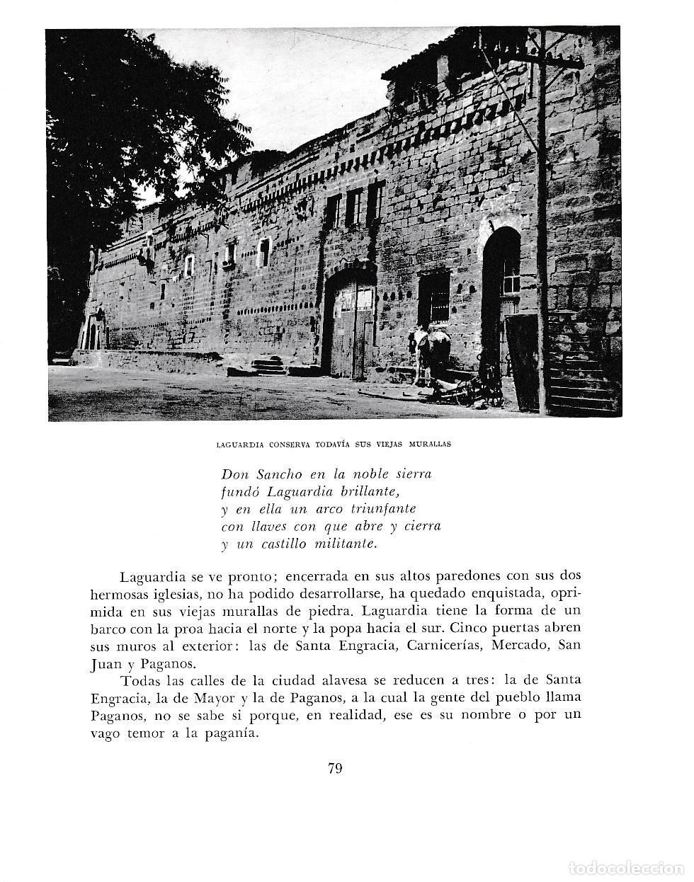 Otros art&iacute;culos de coleccionismo en papel: LAMINA 6113: Murallas de Laguardia - Pio Baroja
