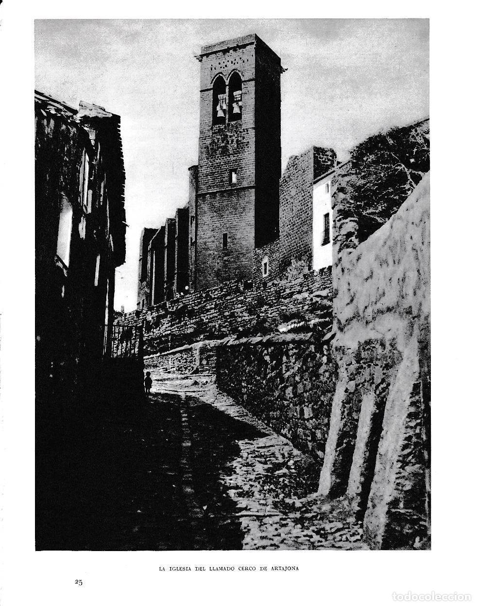 Otros art&iacute;culos de coleccionismo en papel: LAMINA 6226: Iglesia del llamado cerco de Artajona - Pio Baroja