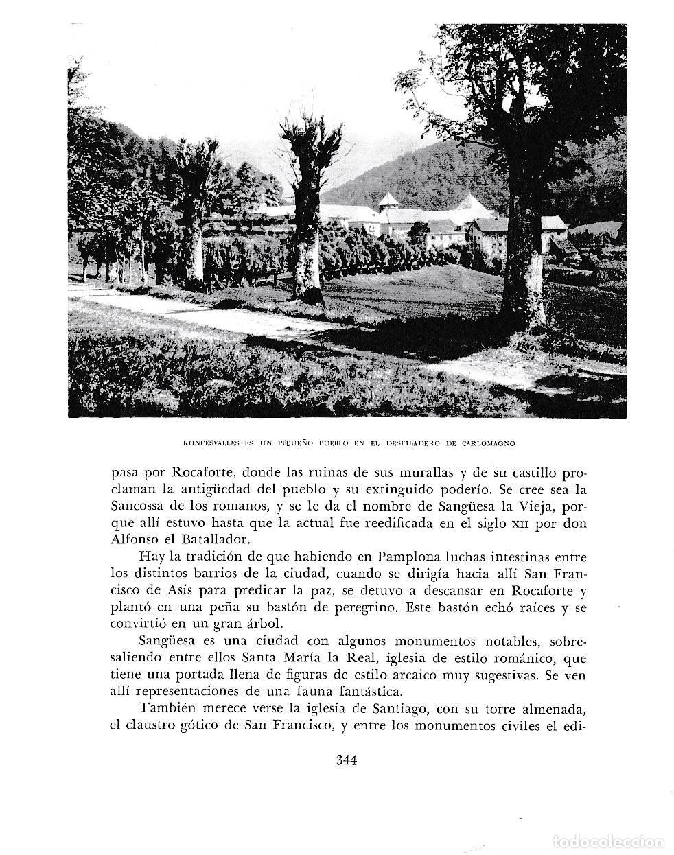 Otros art&iacute;culos de coleccionismo en papel: LAMINA 6237: Roncescalles en el desfiladero de Carlomagno - Pio Baroja