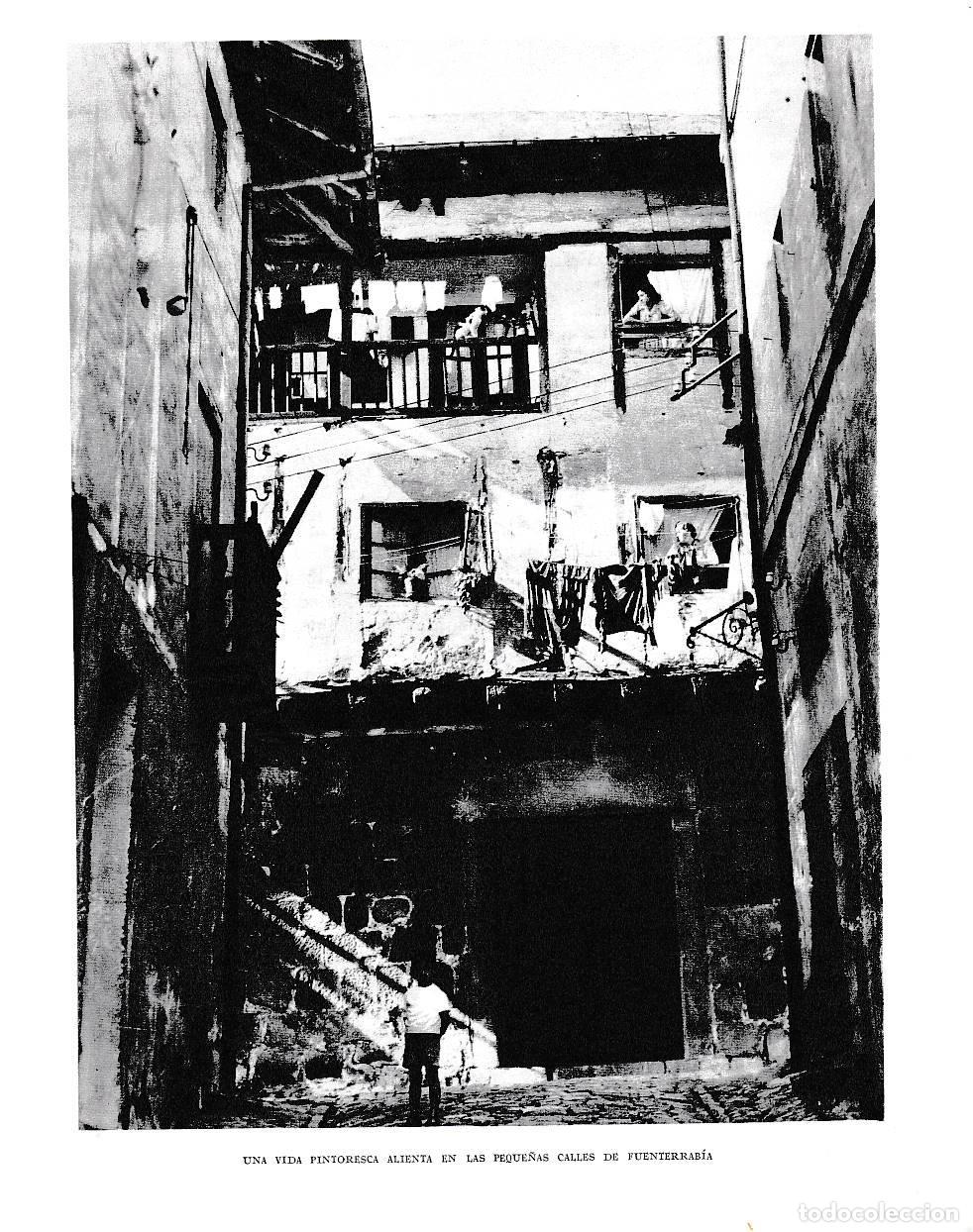 Otros art&iacute;culos de coleccionismo en papel: LAMINA 6196: Peque&ntilde;as calles de Fuenterrabia - Pio Baroja