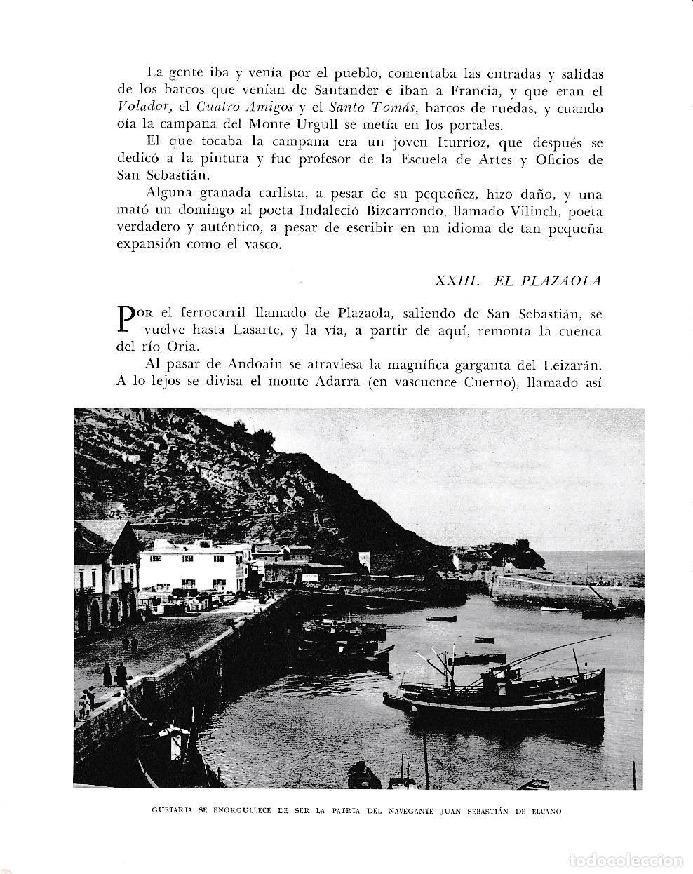 Otros art&iacute;culos de coleccionismo en papel: LAMINA 6146: Guetaria patria de Juan Sebastian Elcano - Pio Baroja