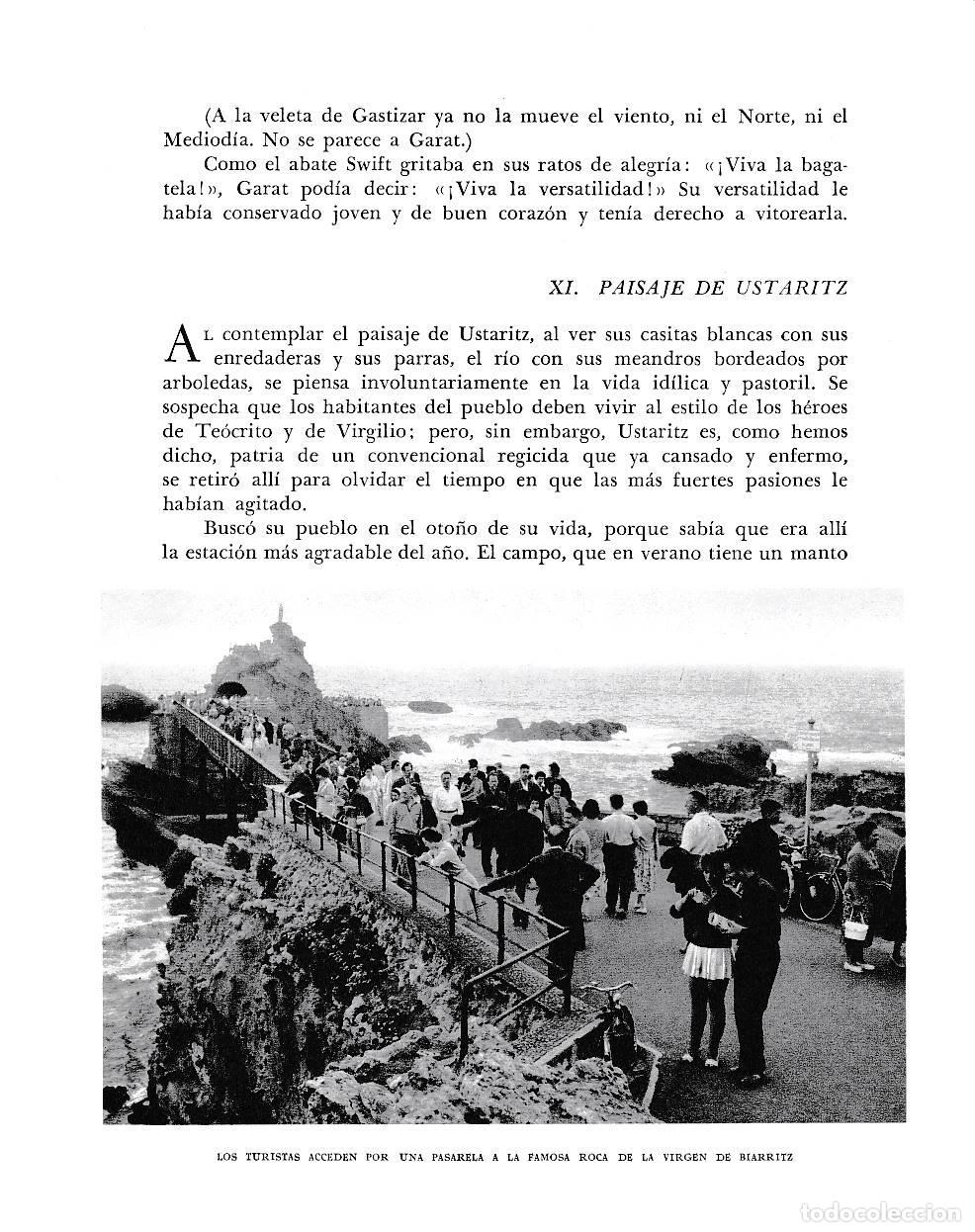 Otros art&iacute;culos de coleccionismo en papel: LAMINA 6275: Pasarela a la roca de la Virgen de Biarritz - Pio Baroja
