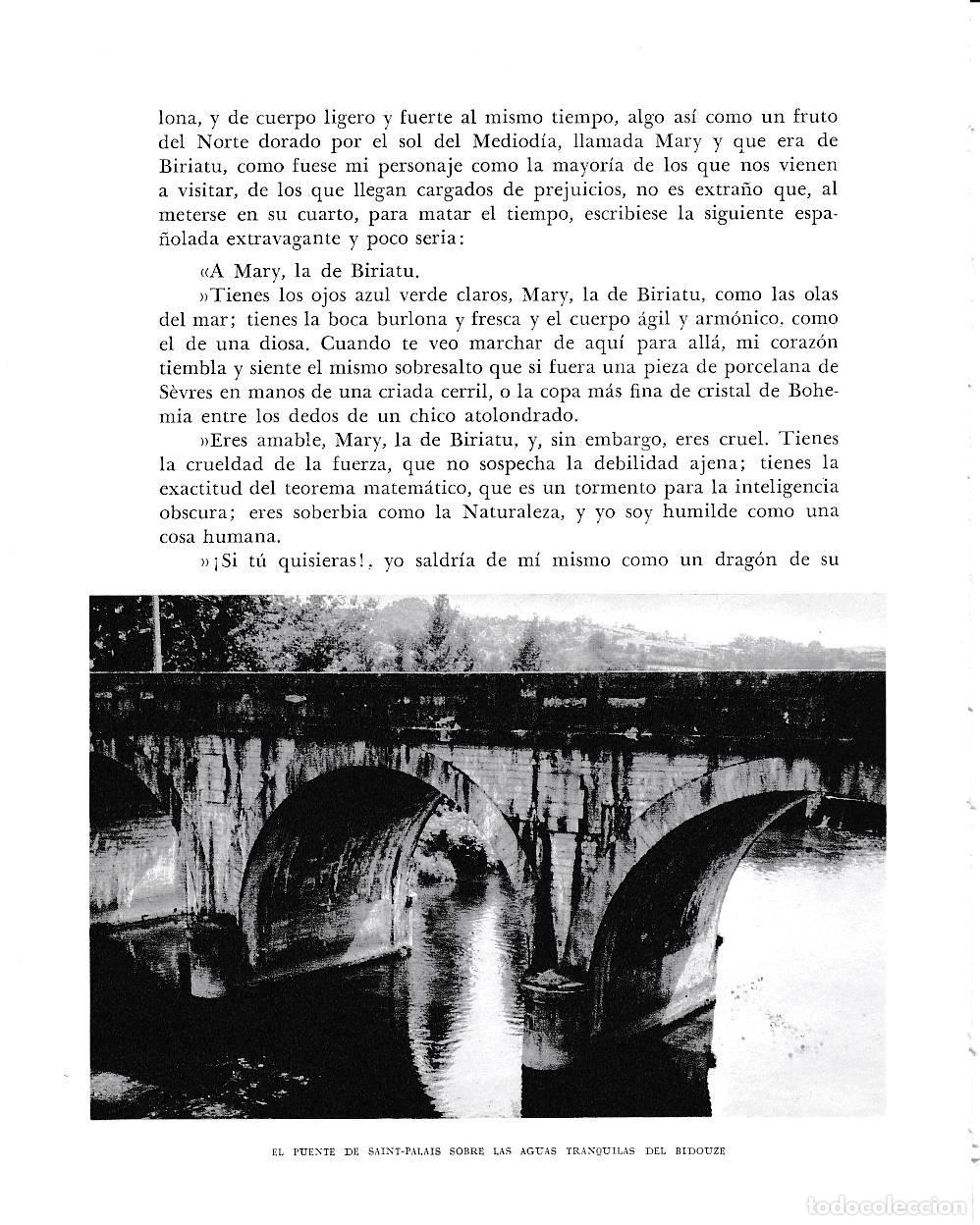 Otros art&iacute;culos de coleccionismo en papel: LAMINA 6280: Puente Saint-Palais del Bidouze - Pio Baroja