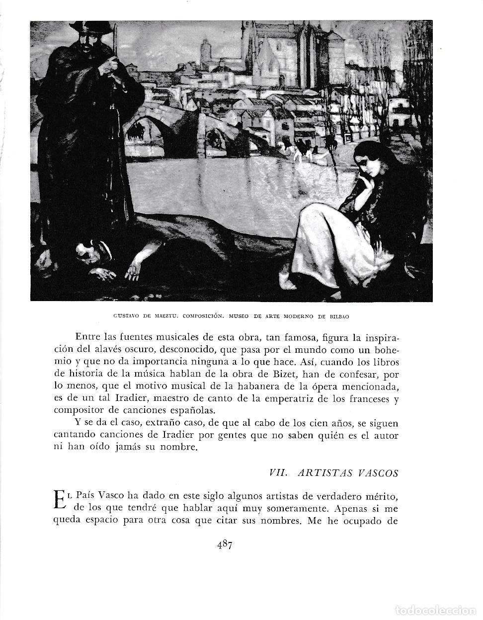 Otros art&iacute;culos de coleccionismo en papel: LAMINA 6297: Composicion de Gustavo de Maeztu - Pio Baroja