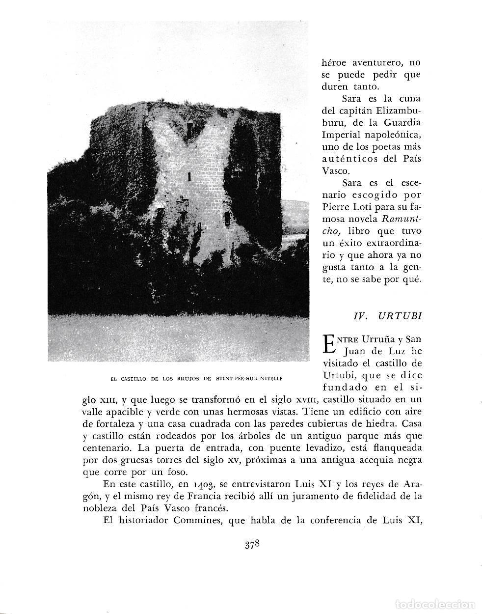 Otros art&iacute;culos de coleccionismo en papel: LAMINA 6251: Castillos de los Brujos de Stin-Pee-sur-Nivelle - Pio Baroja