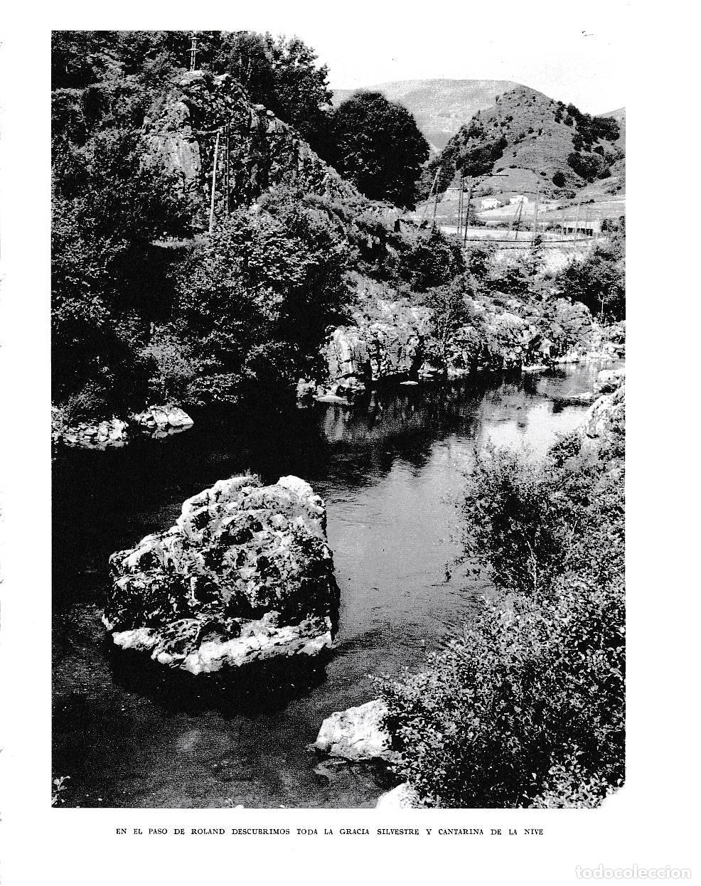 Otros art&iacute;culos de coleccionismo en papel: LAMINA 6272: Paso de Roland rio Nive - Pio Baroja