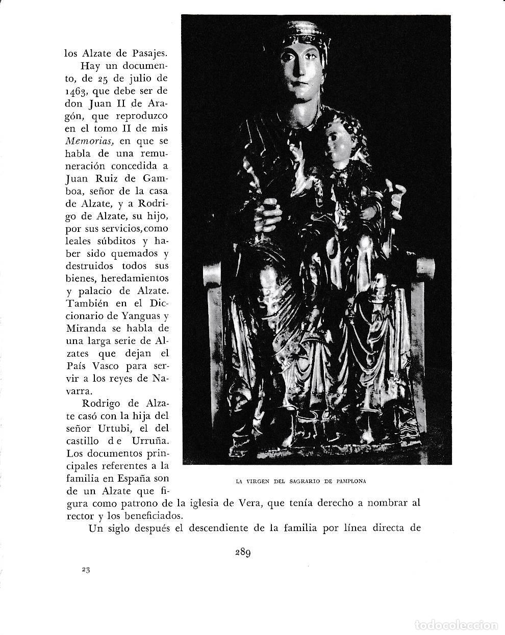 Otros art&iacute;culos de coleccionismo en papel: LAMINA 6210: Virgen del Sagrario de Pamplona - Pio Baroja