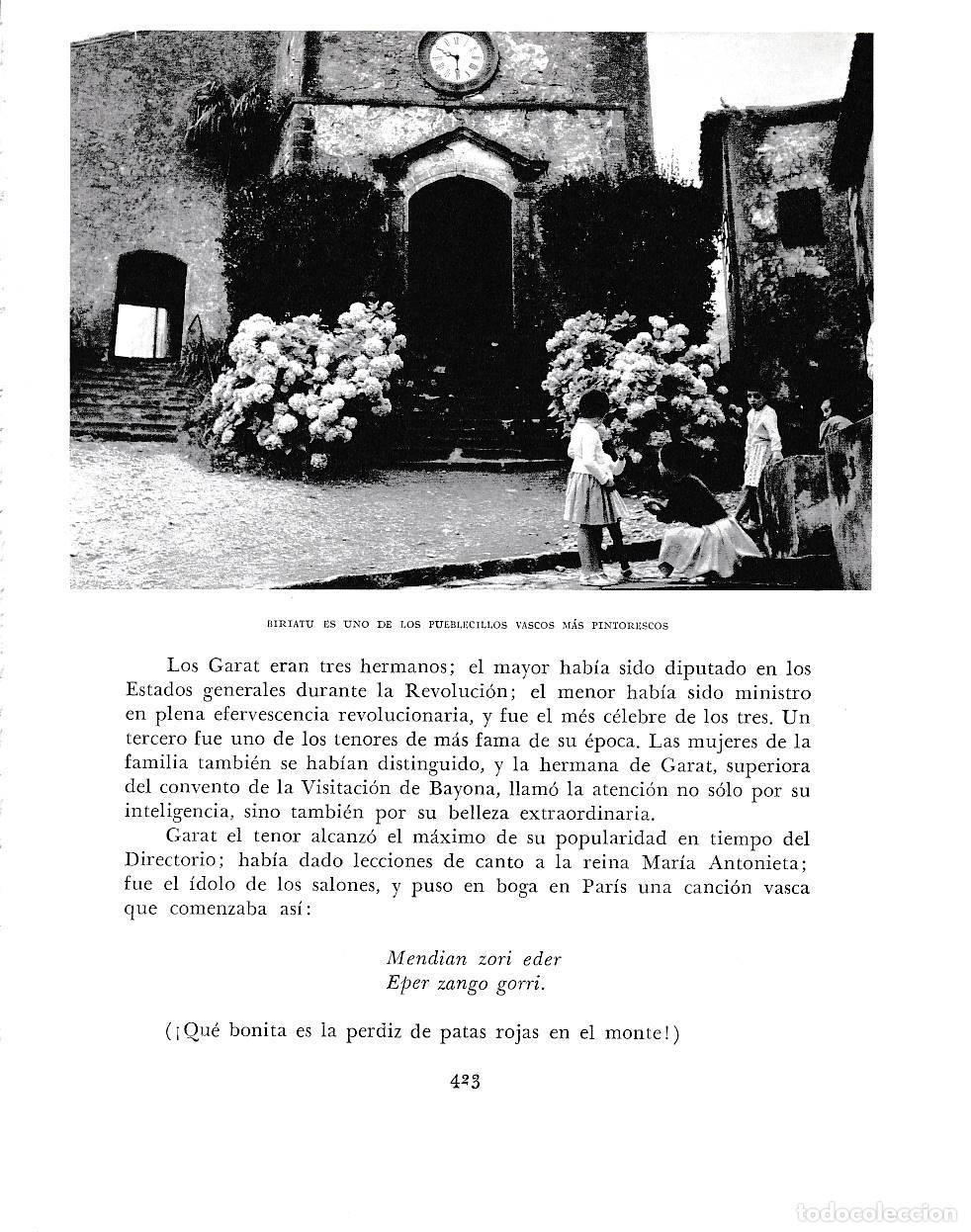 Otros art&iacute;culos de coleccionismo en papel: LAMINA 6274: Biriatu - Pio Baroja