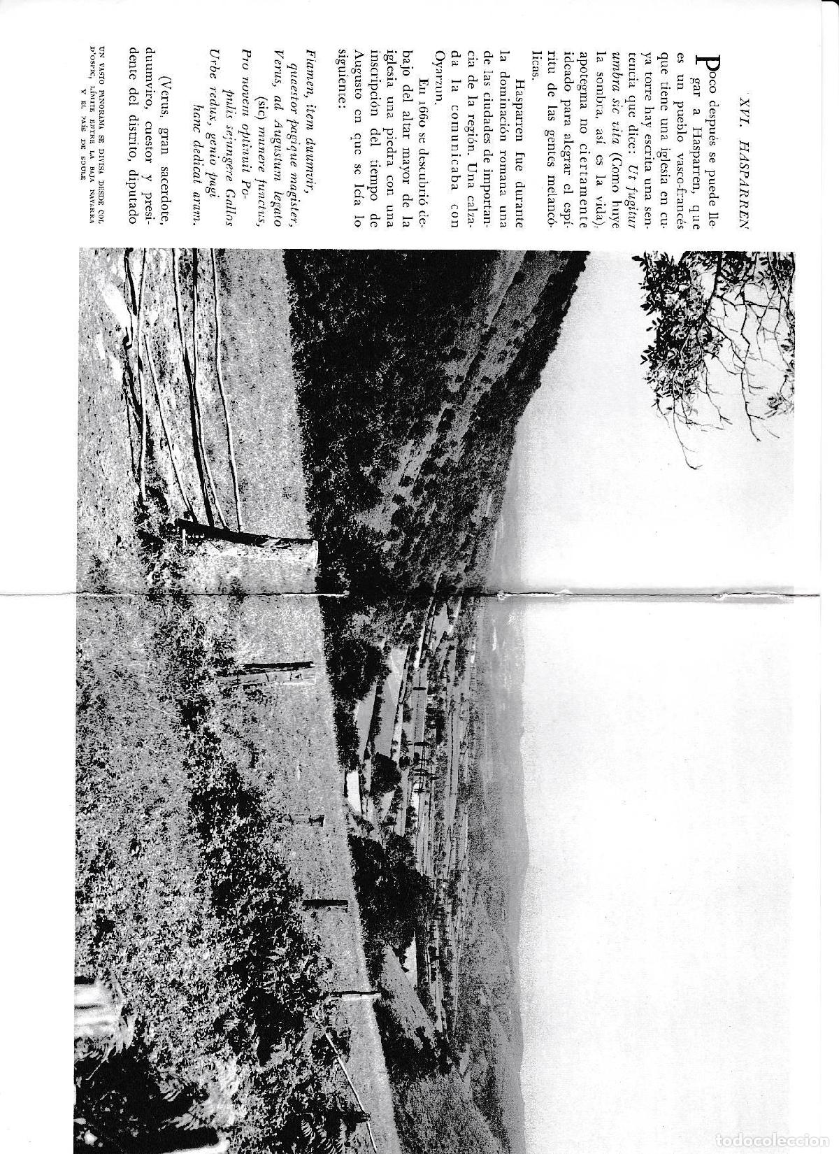 Otros art&iacute;culos de coleccionismo en papel: LAMINA 6284: Col d Ospic entre la Baja Navarra y el Pais de Soule - Pio Baroja