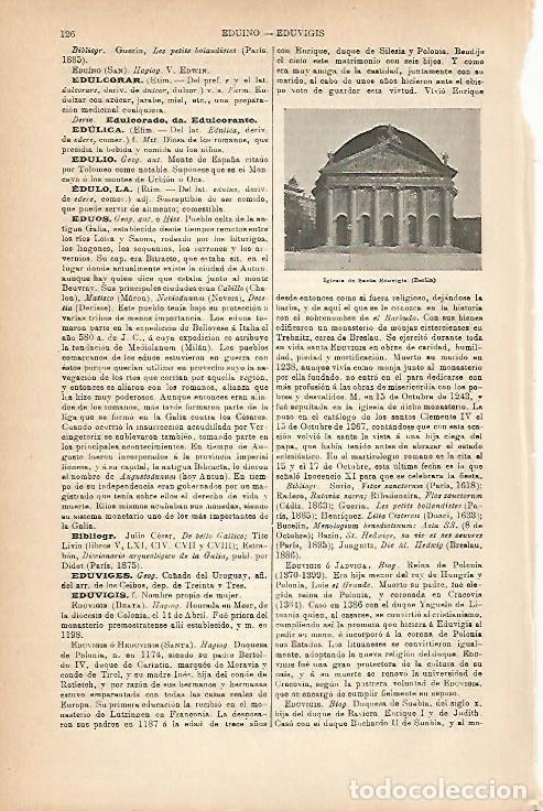 Sammelleidenschaft Andere Papierartikel: LAMINA ESPASA 6753: Iglesia de Santa Eduvigis en Berlin - Varios Autores