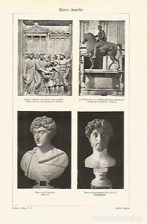Otros art&iacute;culos de coleccionismo en papel: LAMINA ESPASA 18740: Imagenes de Marco Aurelio - Varios