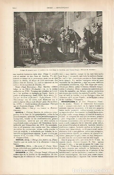 Otros art&iacute;culos de coleccionismo en papel: LAMINA ESPASA 26064: Felipe Ii orando por Carlos Ooms - Varios