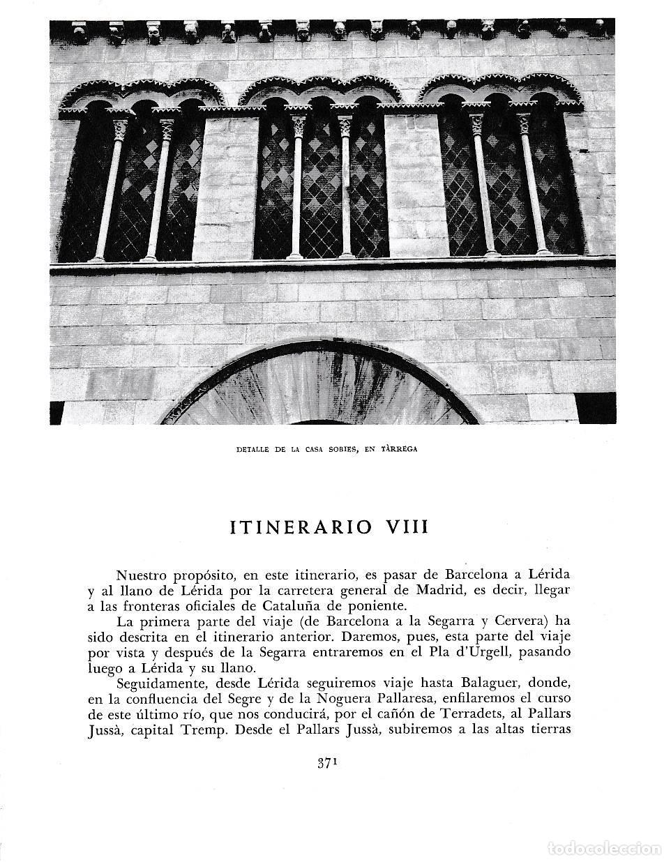 Sammelleidenschaft Andere Papierartikel: LAMINA 6475: Detalle de la casa Sobies de Tarrega - Jose Pla
