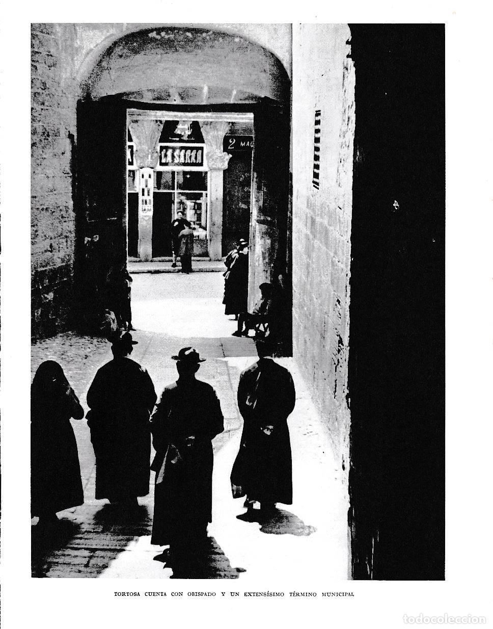 Sammelleidenschaft Andere Papierartikel: LAMINA 6555: Tortosa con obispado y extenso termino municipal - Jose Pla