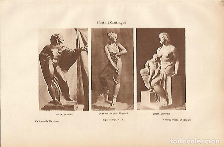Otros art&iacute;culos de coleccionismo en papel: LAMINA ESPASA 25038: Esculturas por Santiago Costa - Varios