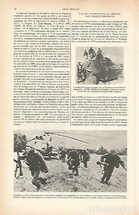 Otros art&iacute;culos de coleccionismo en papel: LAMINA ESPASA 26568: Infanteria sovietica en Afganistan - Varios
