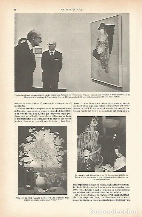 Otros art&iacute;culos de coleccionismo en papel: LAMINA ESPASA 26579: Giscard Estaing ante el Arlequin de Picasso - Varios