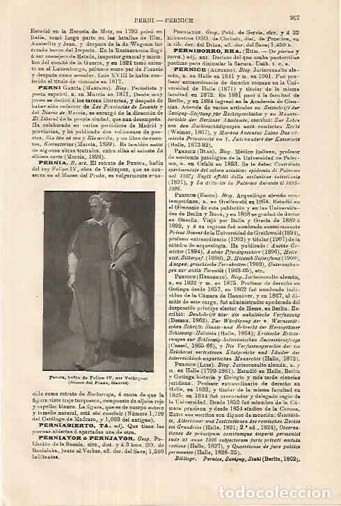 Otros art&iacute;culos de coleccionismo en papel: LAMINA ESPASA 18023: Pernia bufon de Felipe IV por Velazquez - Varios