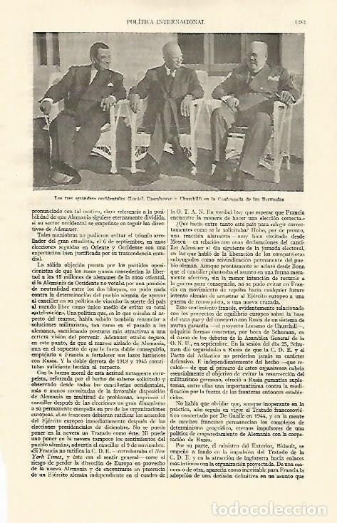 Otros art&iacute;culos de coleccionismo en papel: LAMINA ESPASA 22191: Laniel Eisenhower y Churchill en la Conferencia de las Bermudas - Varios