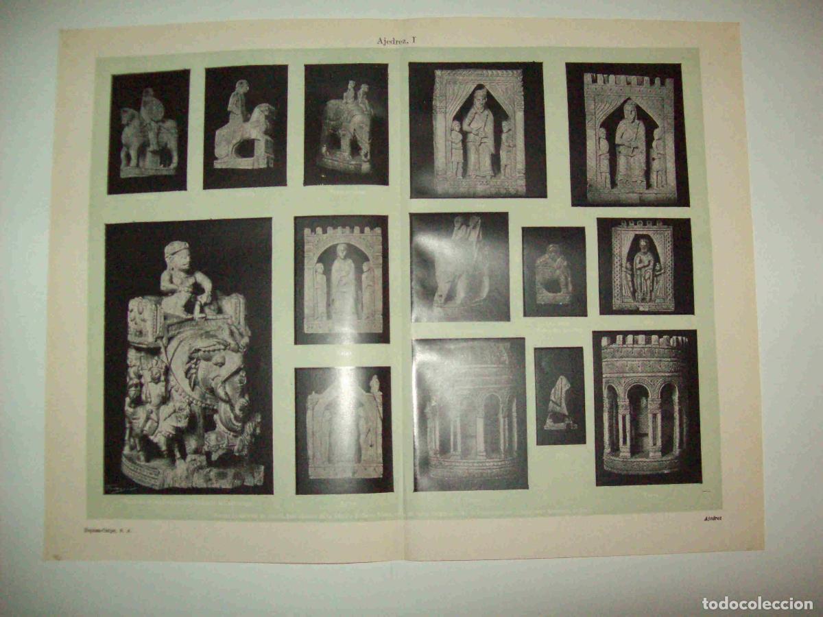Otros art&iacute;culos de coleccionismo en papel: LAMINA ESPASA 12716: Ajedrez de la Abadia de Saint Denis Francia - Varios