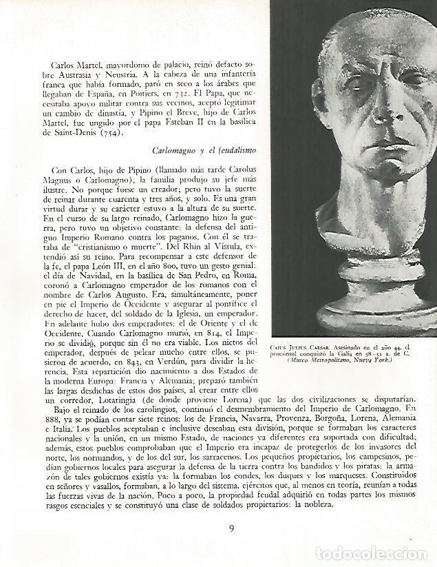 Otros art&iacute;culos de coleccionismo en papel: LAMINA 9766: Busto de Cayo Julio Cesar - Andre Maurois