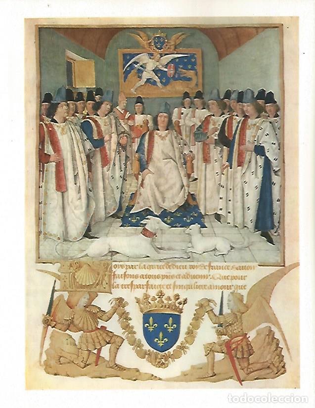 Otros art&iacute;culos de coleccionismo en papel: LAMINA 9786: Luis XI en el primer capitulo de la Orden de San Miguel - Andre Maurois