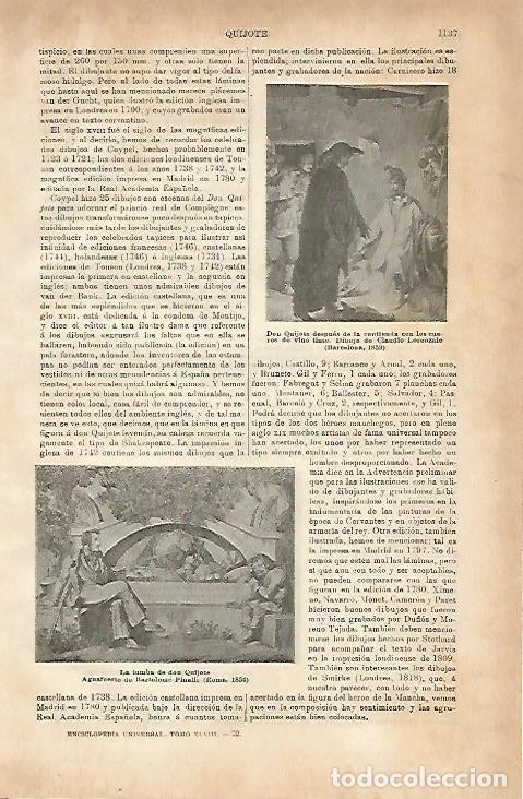 Otros art&iacute;culos de coleccionismo en papel: LAMINA ESPASA 3824: Dibujos sobre Don Quijote - Varios Autores