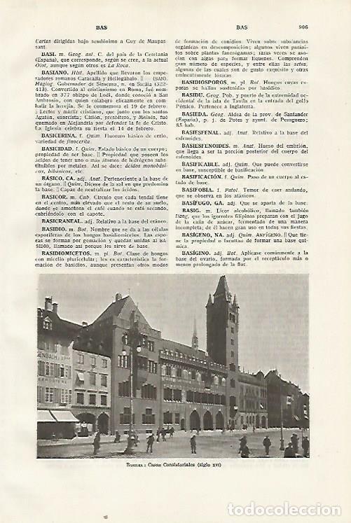 Otros art&iacute;culos de coleccionismo en papel: LAMINA SALVAT 80502: Ayuntamiento de Basilea - Varios