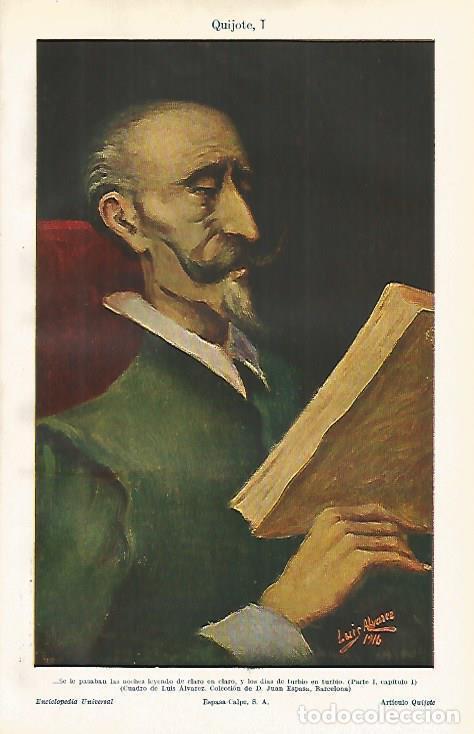 Otros art&iacute;culos de coleccionismo en papel: LAMINA ESPASA 20700: El Quijote por Luis Alvarez - Varios