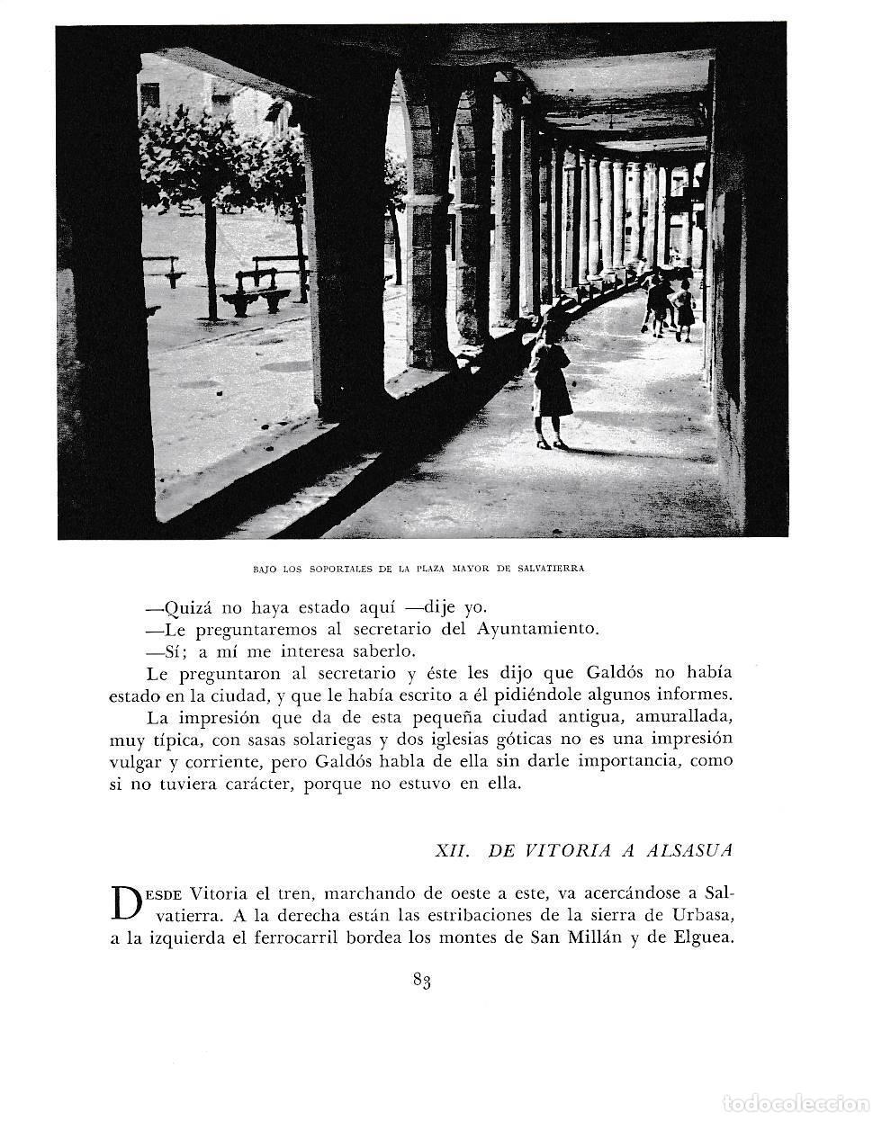 Otros art&iacute;culos de coleccionismo en papel: LAMINA 6115: Soportales plaza mayor de Salvatierra - Pio Baroja