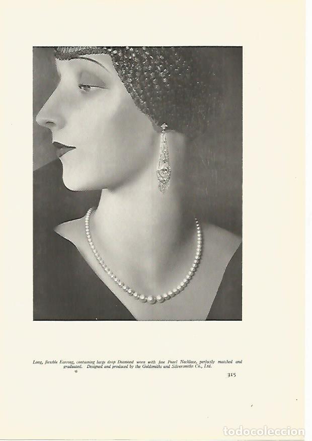 Otros art&iacute;culos de coleccionismo en papel: LAMINA 7267: Pendiente de diamantes de Goldsmiths and Silversmiths - Varios