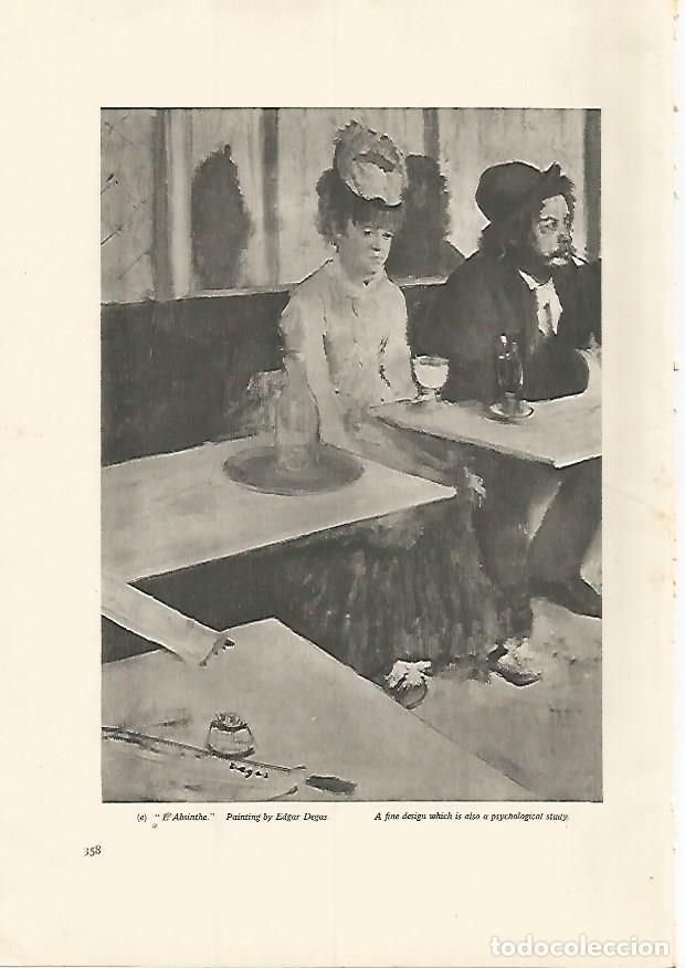 Sammelleidenschaft Andere Papierartikel: LAMINA 7285: L Ansinthe por Edgar Degas - Varios