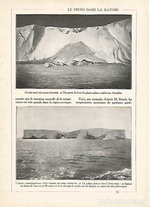 Otros art&iacute;culos de coleccionismo en papel: LAMINA 10152: Glaciar en los mares australes - Varios