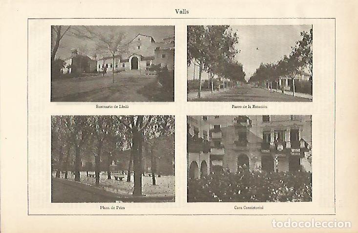 Sammelleidenschaft Andere Papierartikel: LAMINA ESPASA 4834: Paisajes de Valls Tarragona - Varios Autores